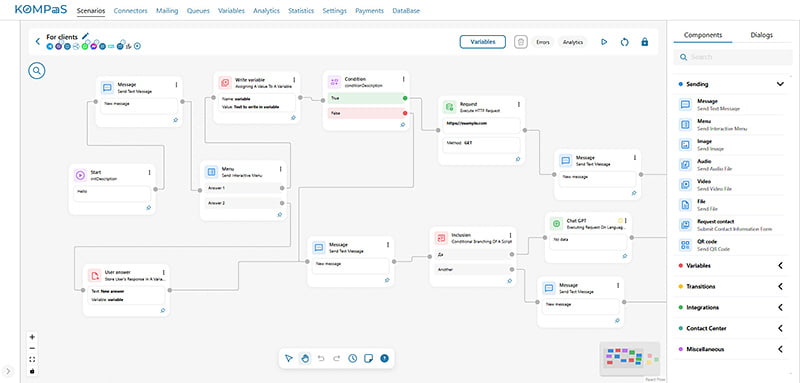 chatbot builer scheme screenshot